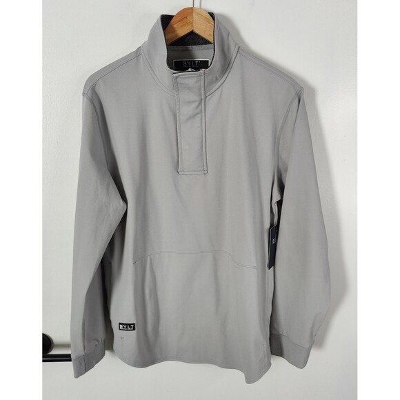 BYLT Elite+ Fairway Jacket Drop Cut Pullover Gray Storm Size Medium New